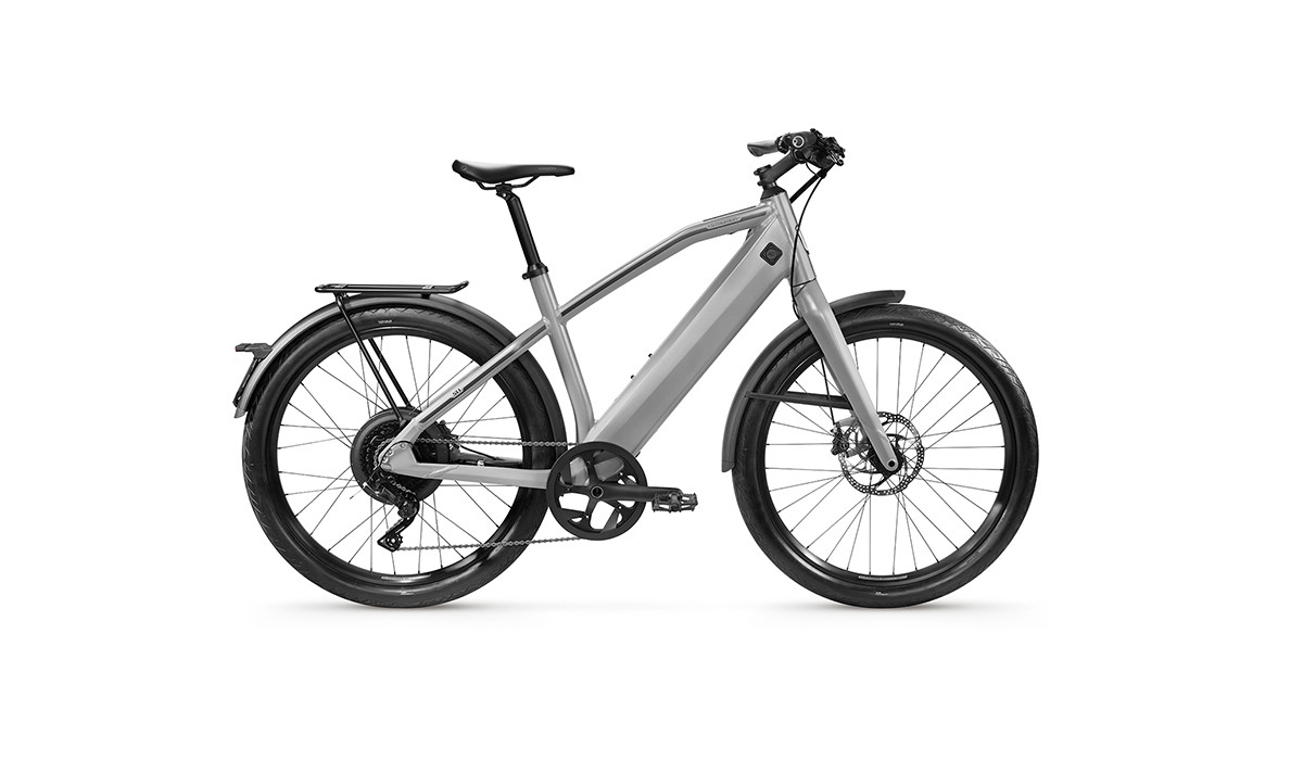 Fast e-bike up to 45 km/h: the Stromer ST1 in Light Grey.