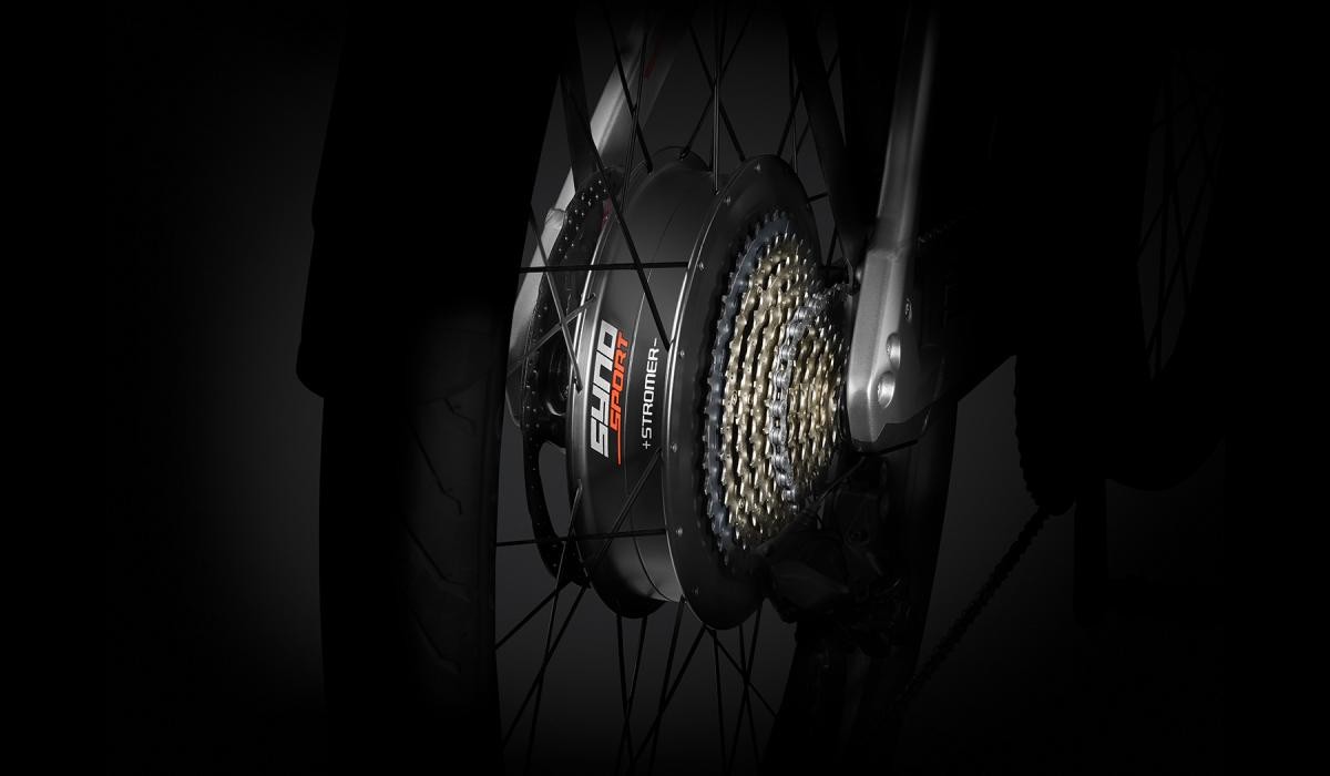 Stromer ST5 Limited Edition rear-wheel motor with sports mode.