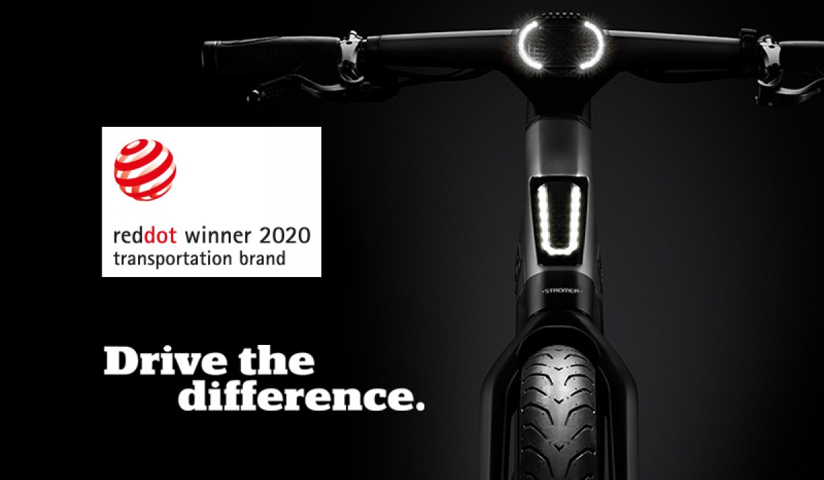 With its brand management, Stromer has won the Red Dot Award 2020 in the category Brands & Communication Design. 