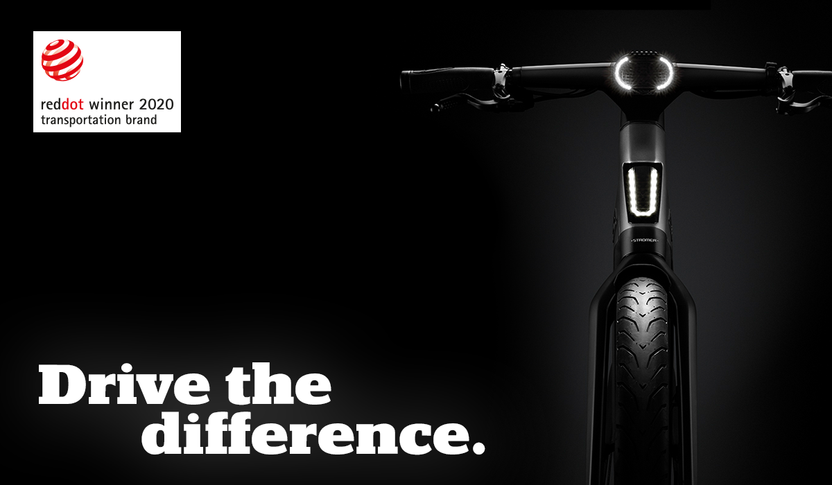 With its brand management, Stromer has won the Red Dot Award 2020 in the category Brands & Communication Design. 