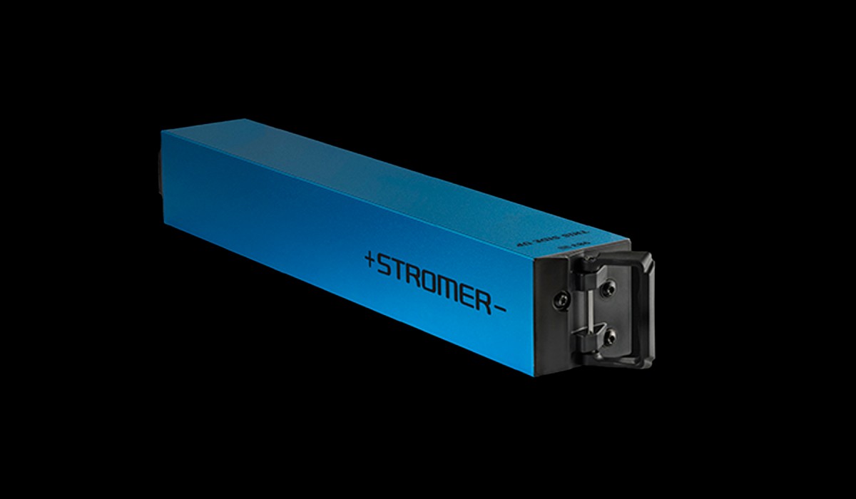 Stromer ST1 Special Edition e-bike battery with up to 180 km range.
