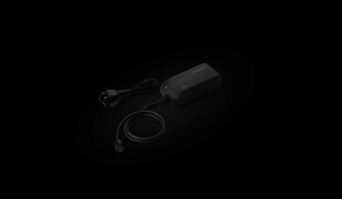 Stromer e-bike chargers for quiet, fast charging at home or on the road.