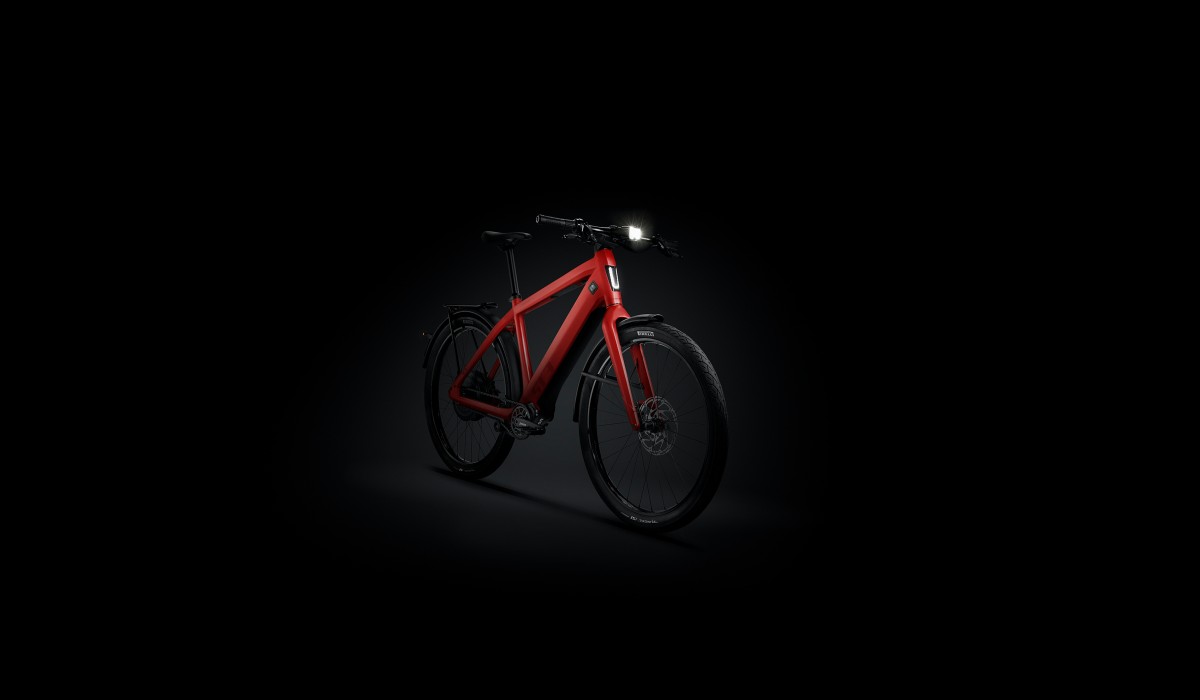 de nieuwe Stromer ST3 Pinion Launch Edition in Imperial Red.