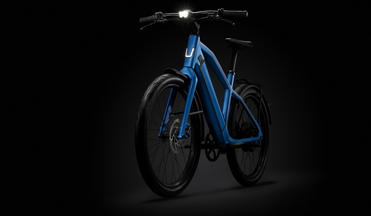 Le vélo électrique Stromer ST2 avec une position de conduite personnalisable.