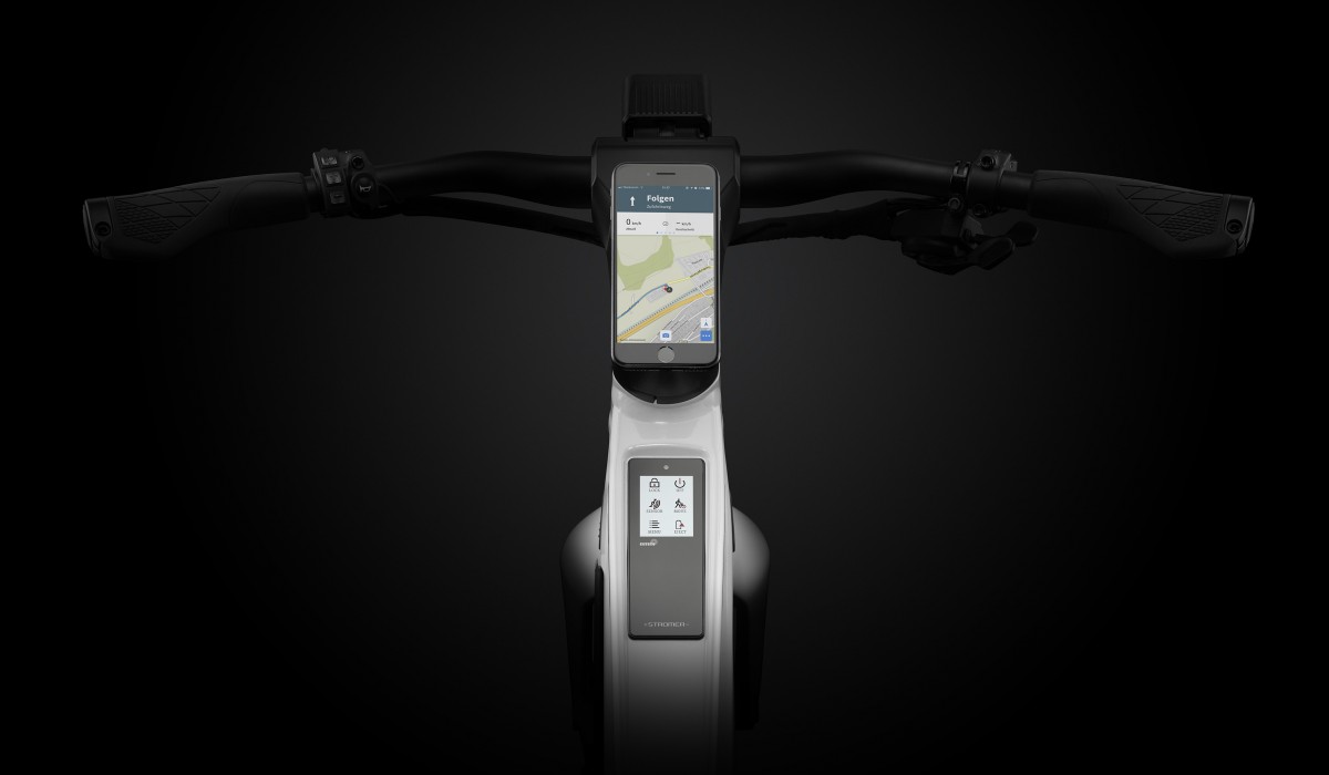 Stromer ST3 Pinion e-bike with cellular phone technology.