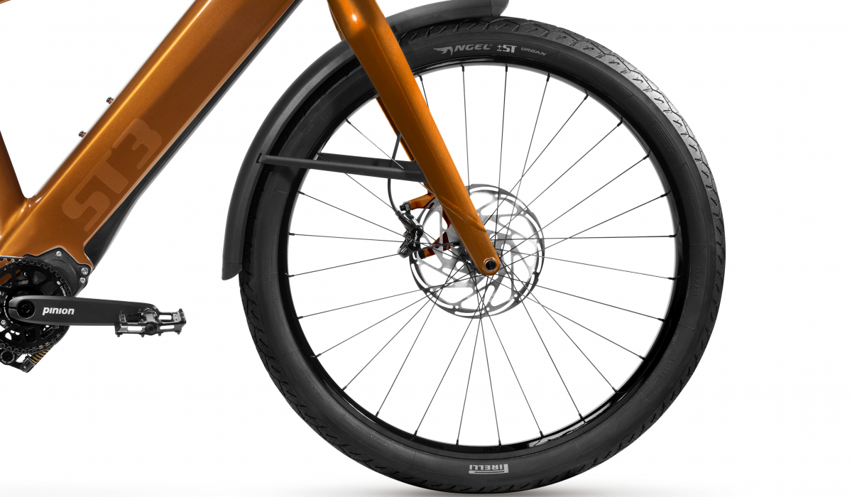 Het volledig geïntegreerd antiblokkeringssysteem van de Stromer ST3 Special Edition e-bike.