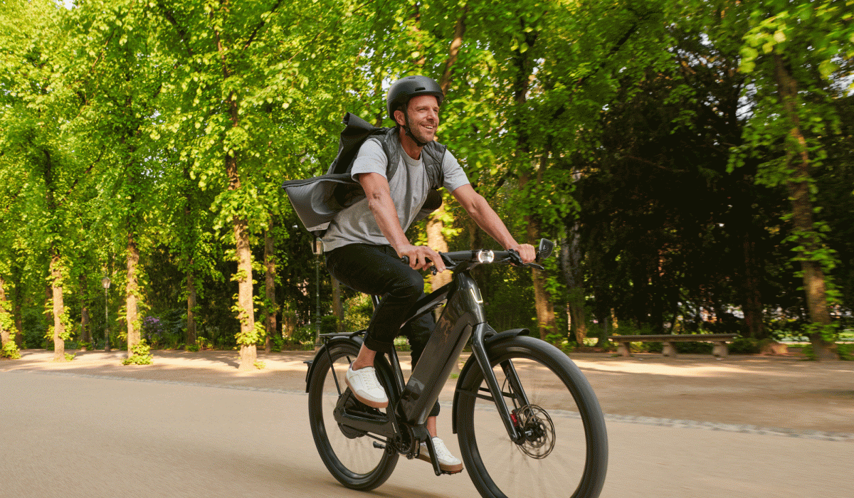 Man on Stromer e-bike